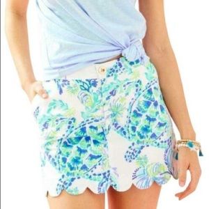 Lilly Pulitzer Colette Skort in Resort White Island Ride sz 00